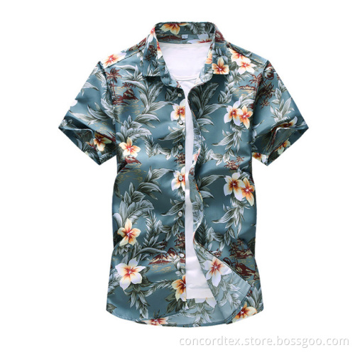 mens printed holiday shirt